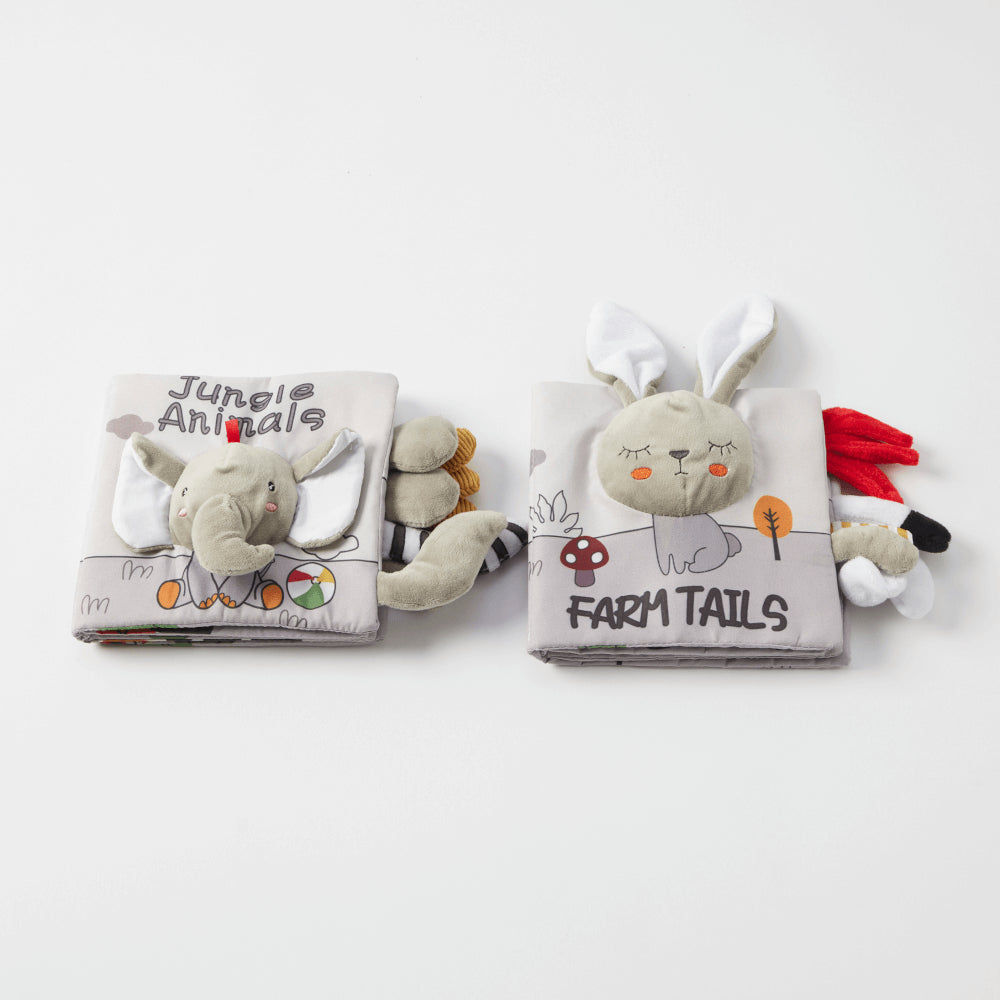 JIGGLE & GIGGLE FABRIC BOOK TAILS/JUNGLE