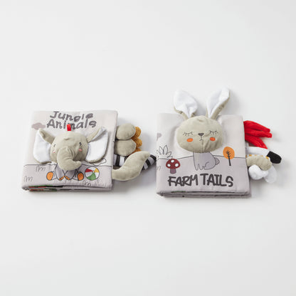 JIGGLE & GIGGLE FABRIC BOOK TAILS/JUNGLE