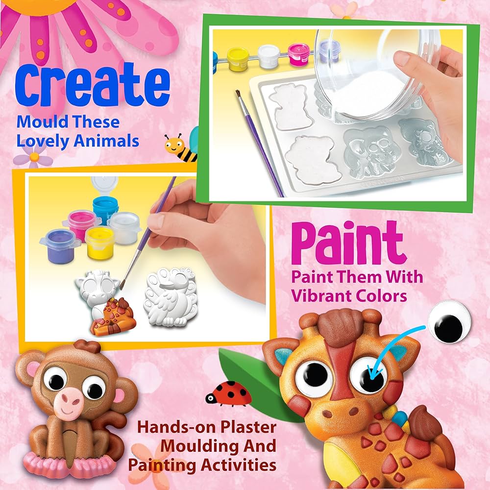 4M MOULD & PAINT GOOGLY EYES ANIMALS