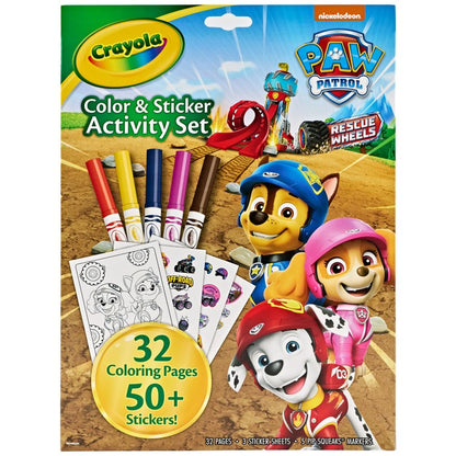 CRAYOLA CLR/STKR ACT SET PAW PATROL