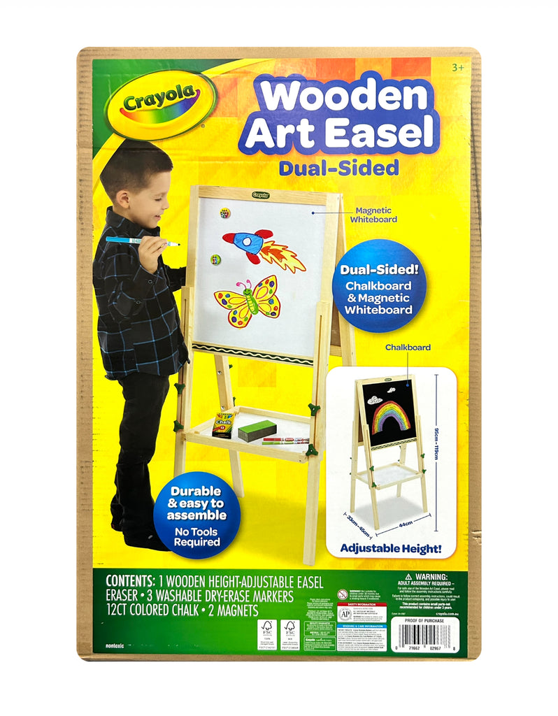 CRAYOLA WOODEN ART EASEL DUAL SIDED