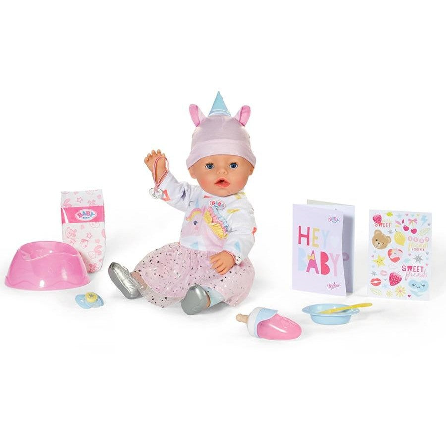 BB BABY BORN EMMA 43CM IN UNICORN STYLE