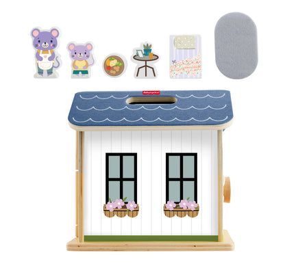 F/P WOODEN FOLDING DOLLHOUSE