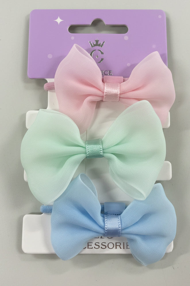 C/NICE HC13585 3PC BOW HAIR TIES