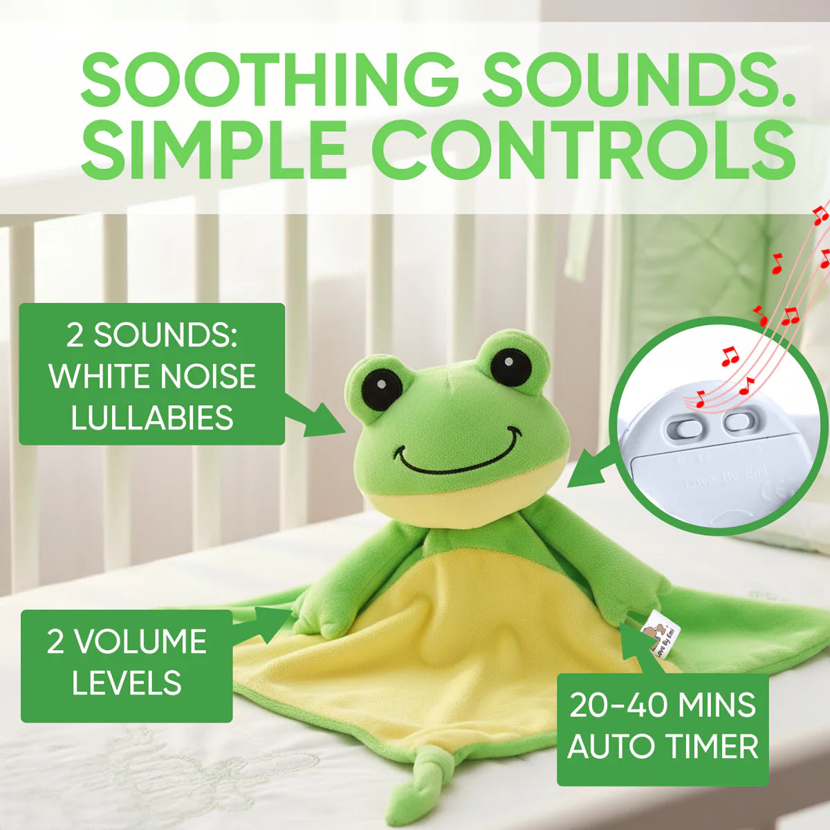 LOVE BY EMI WHITE NOISE COMFORT FROG