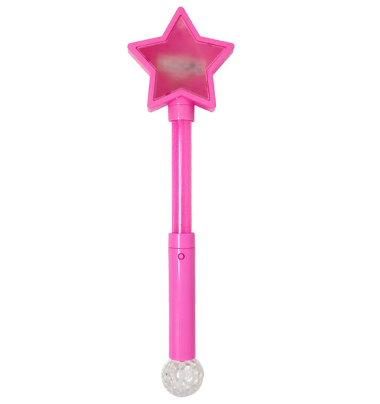 P/POP LIGHT UP PINK STAR WAND