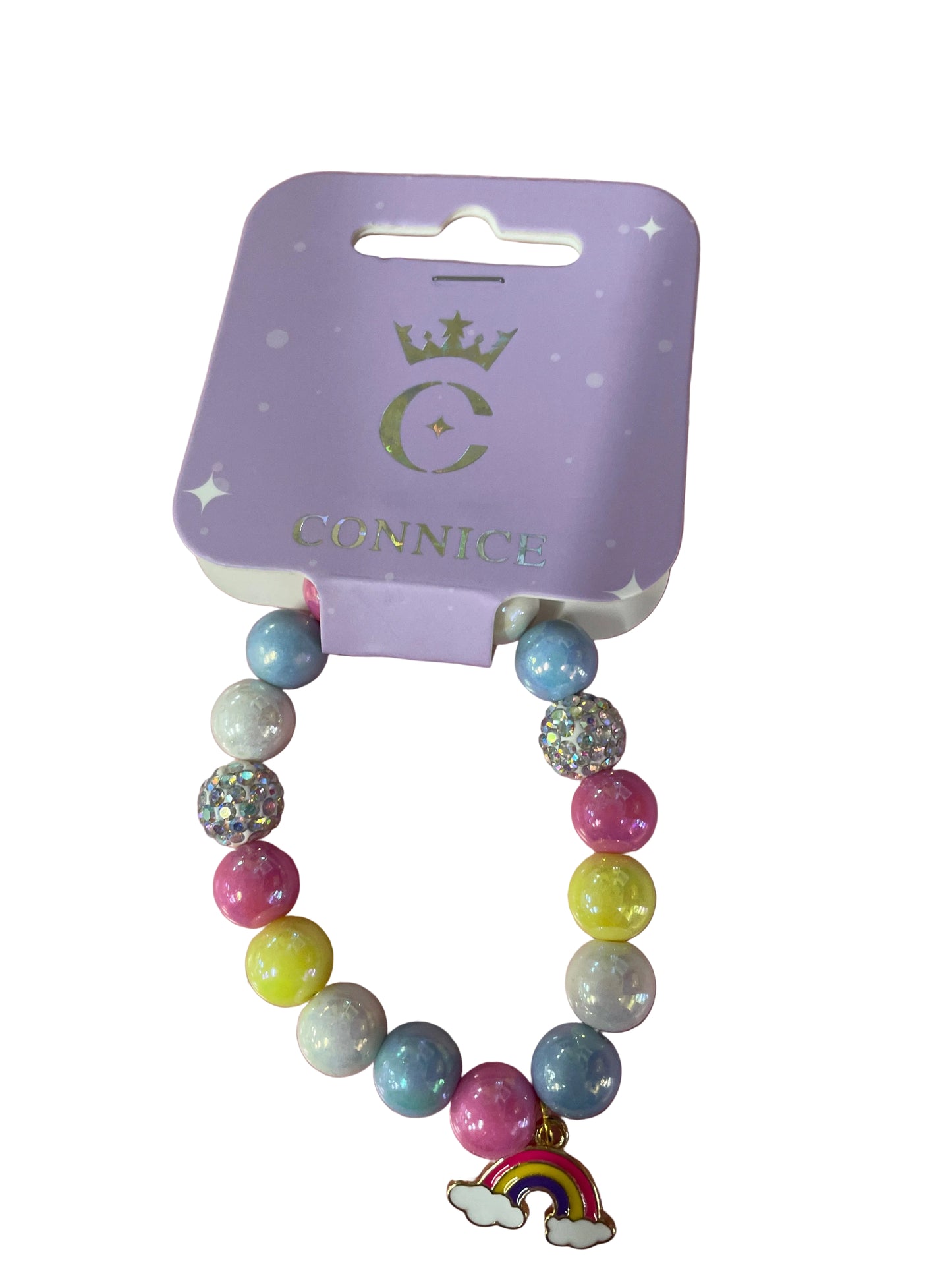 C/NICE HC03630 RAINBOW BEAD BRACELET