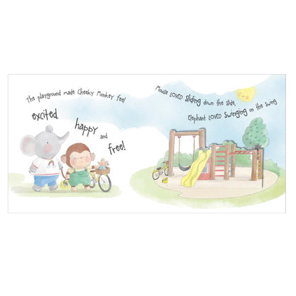 BOOK CHEEKY MONKEY LEARNS TO BE BRAVE