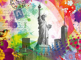 PUZZLE 500PC NEW YORK POSTCARDS