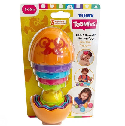 TOMY HIDE & SQUEAK NESTING EGGS AST