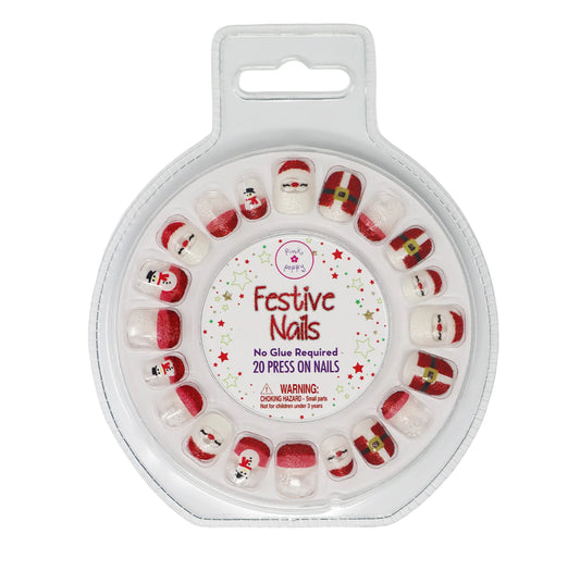 FESTIVE PRESS ON NAILS