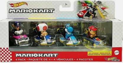 H/W Mario Kart 4Pk Ast