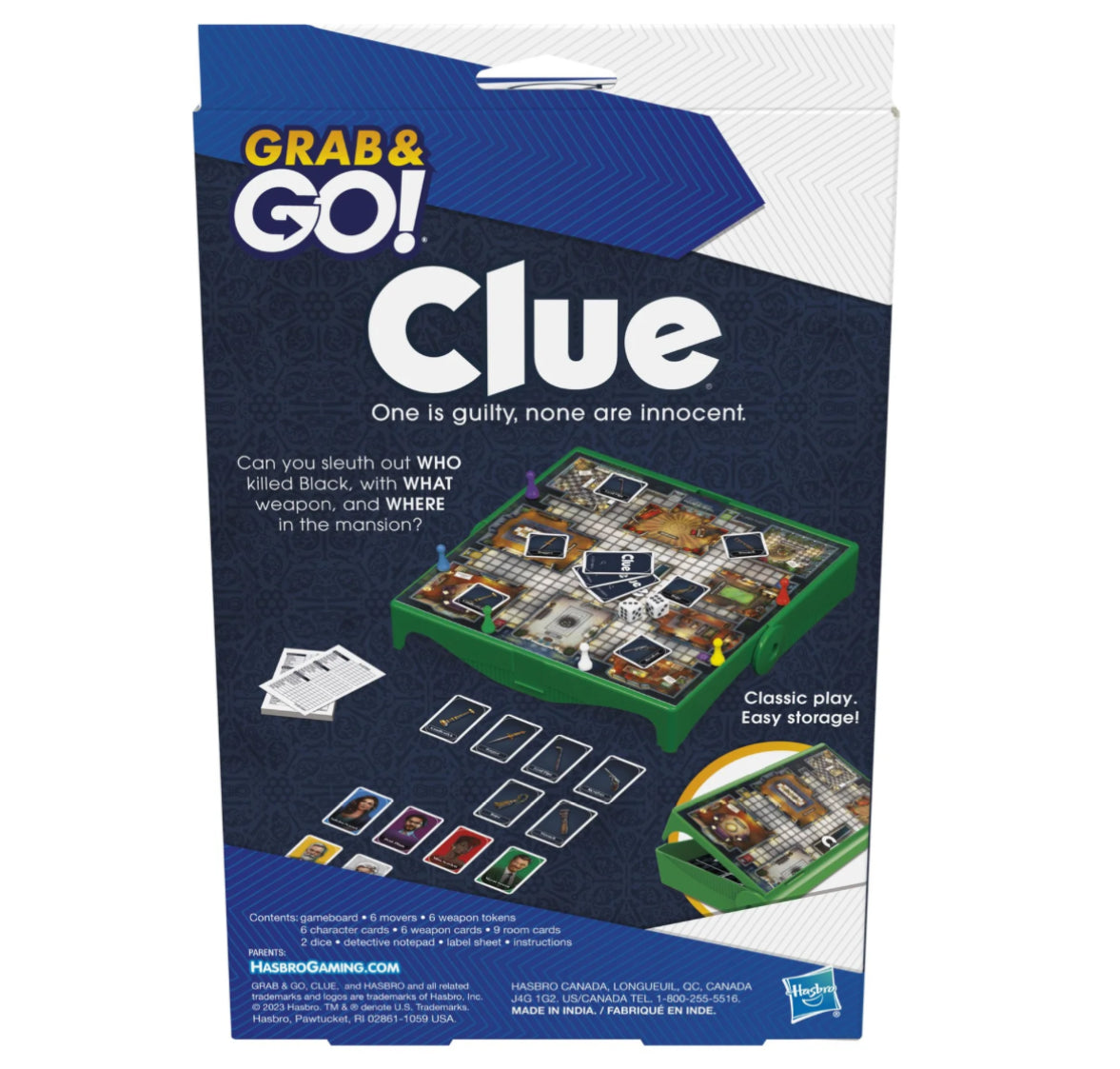 GAME GRAB & GO CLUE