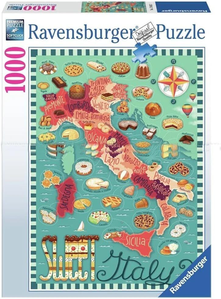 PUZZLE 1000PC MAP OF ITALY