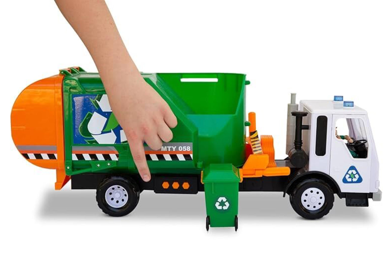 MIGHTY FLEET TITANS GREEN GARBAGE TRUCK
