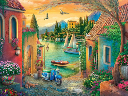PUZZLE 750PC EUROPEAN VILLA VIEWS