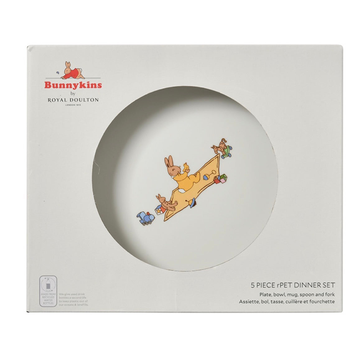 BUNNYKINS 5 PC DINNER SET NATURAL