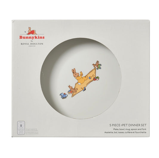BUNNYKINS 5 PC DINNER SET NATURAL