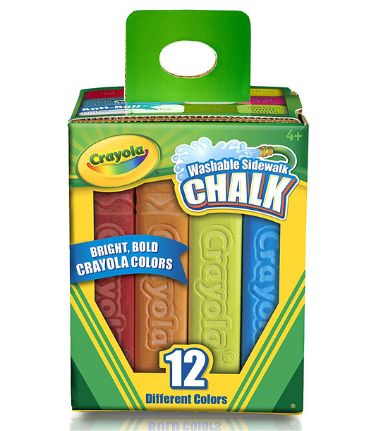 CRAYOLA CHALK SIDEWALK BOX 12PC