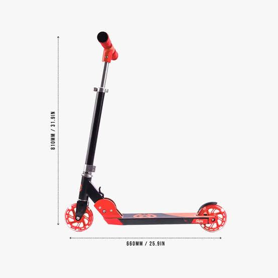 SCOOTER CORE KIDS FOLDY LED WHEELS RED