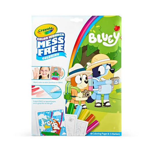 CRAYOLA COLOR WONDER FOLDALOPE BLUEY