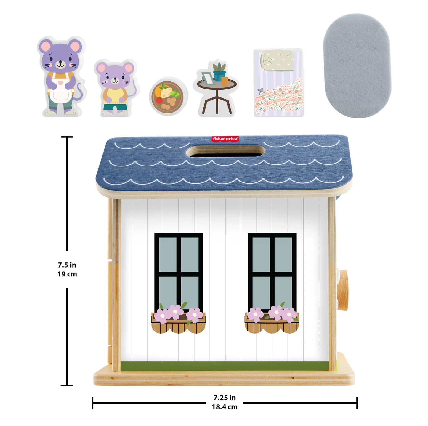 F/P WOODEN FOLDING DOLLHOUSE