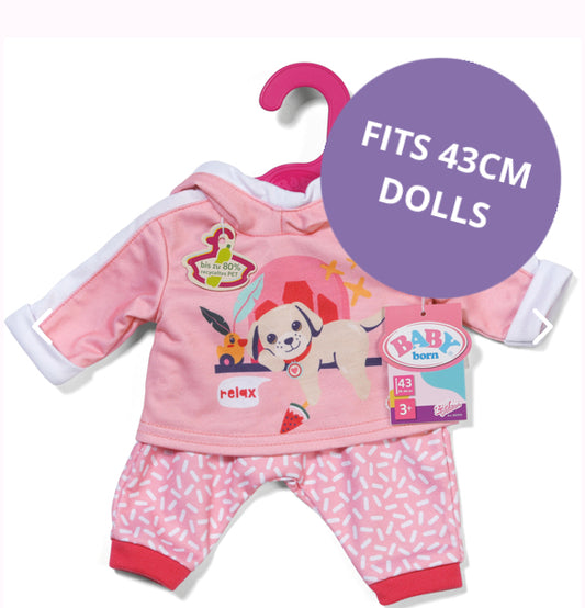 BABY BORN JOGGING SUIT PINK 43CM