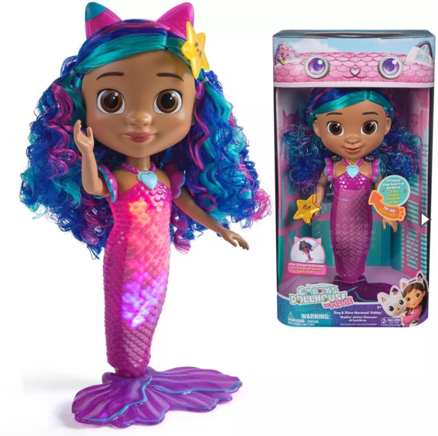 GABBYS DOLLHOUSE MOVIE FEAT MERMAID DOLL