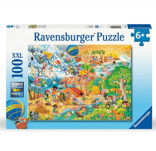 PUZZLE 100PC FOUR SEASONS OF FUN