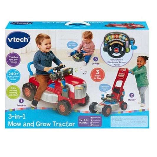 VTECH MOW AND GROW TRACTOR RED