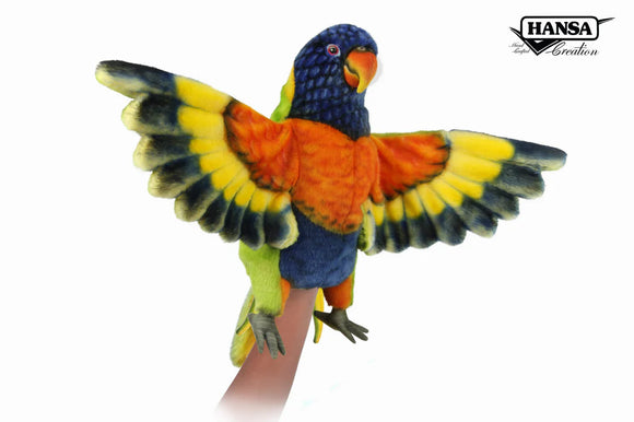 HANSA PUPPET RAINBOW LORIKEET