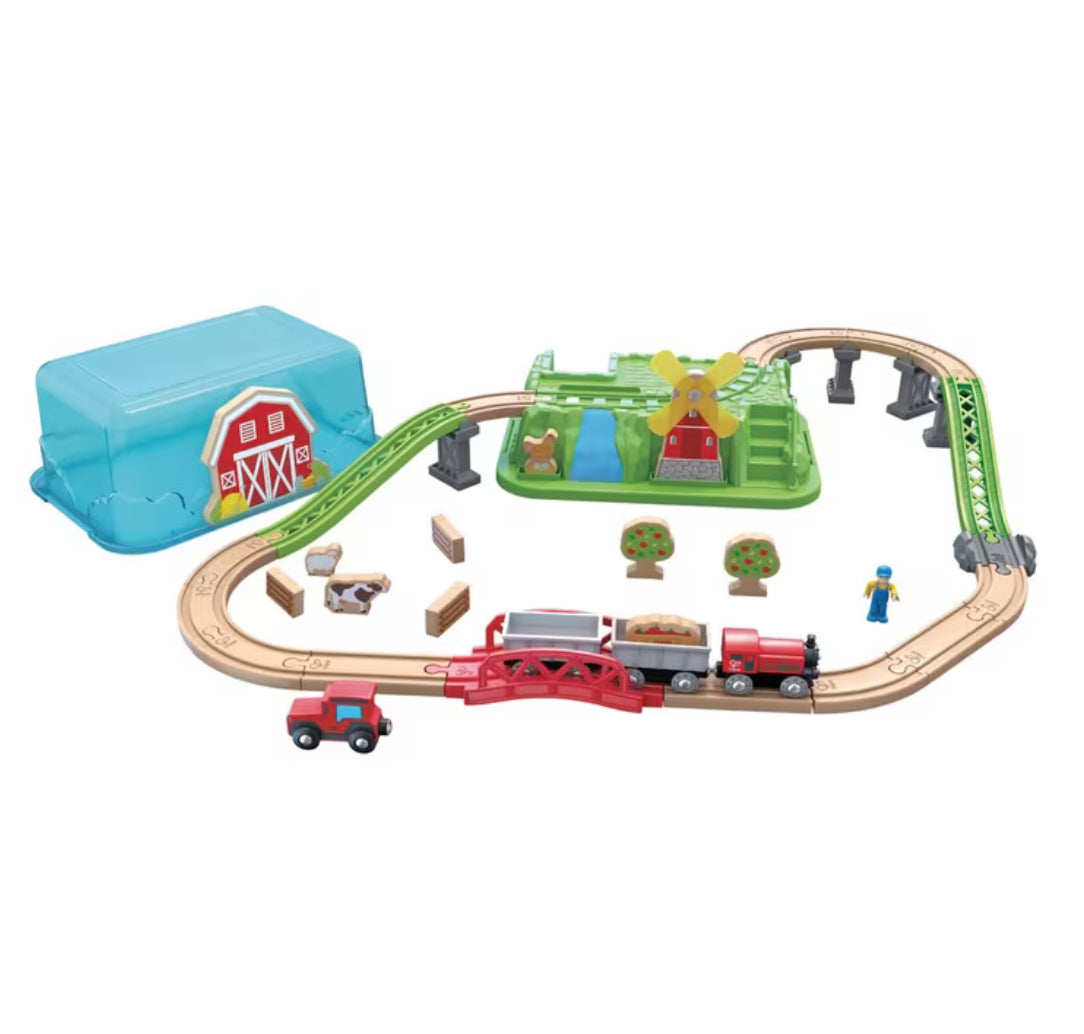 HAPE COUNTRYSIDE TRAIN BUCKET SET