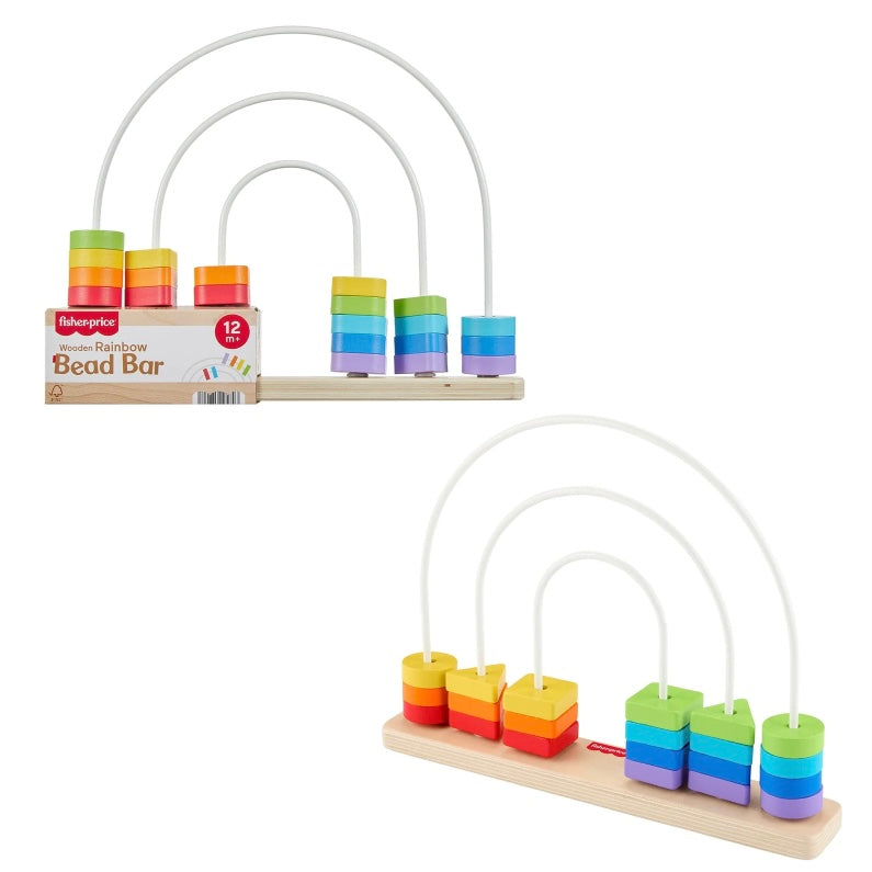 F/P WOODEN RAINBOW BEAD BAR
