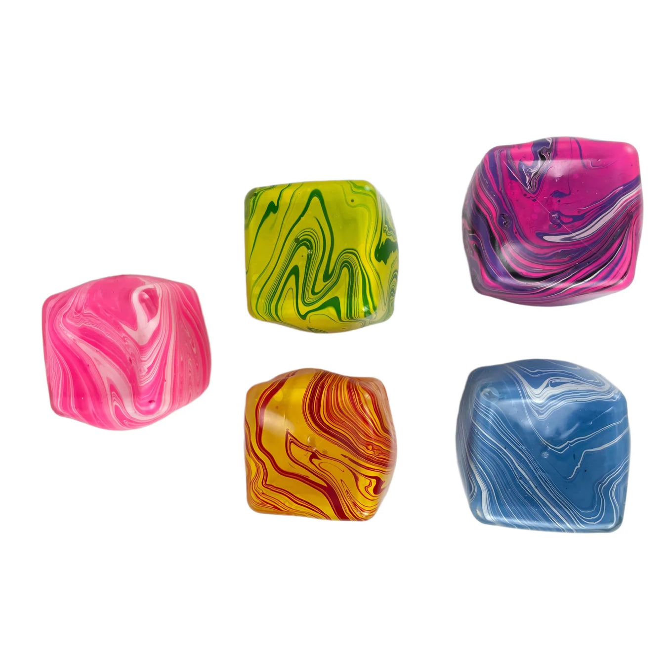SQUEEZ BALL MARBLE CUBE AST