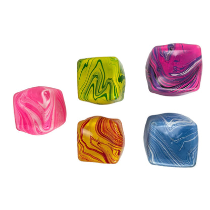 SQUEEZ BALL MARBLE CUBE AST