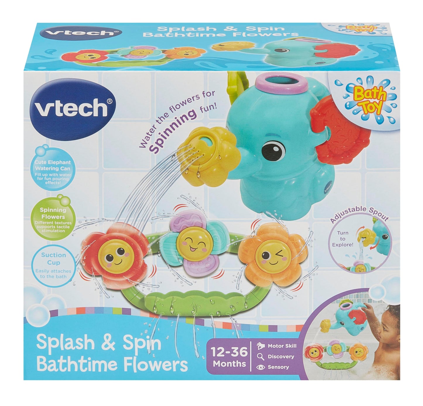 VTECH SPLASH & SPIN BATHTIME FLOWERS