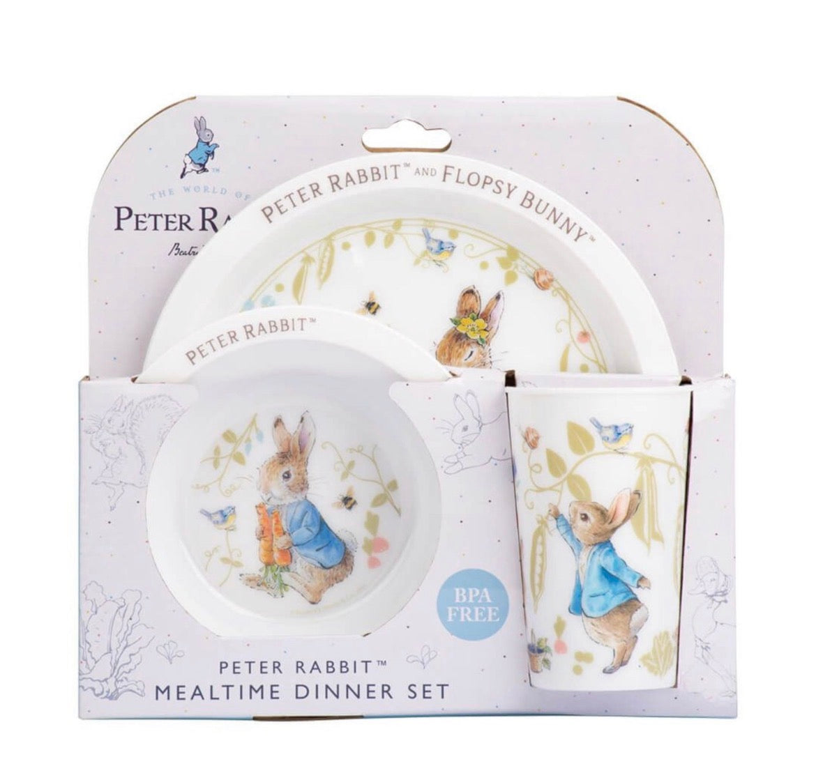 PETER RABBIT 3 PC DINNER SET