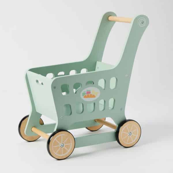 PILBEAM WOODEN SHOPPING TROLLEY