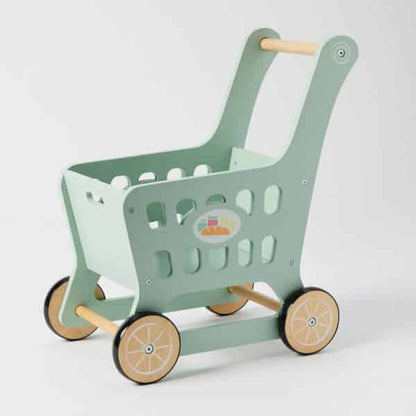 PILBEAM WOODEN SHOPPING TROLLEY