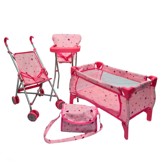 PW DOLL STARTER SET PINK W STARS