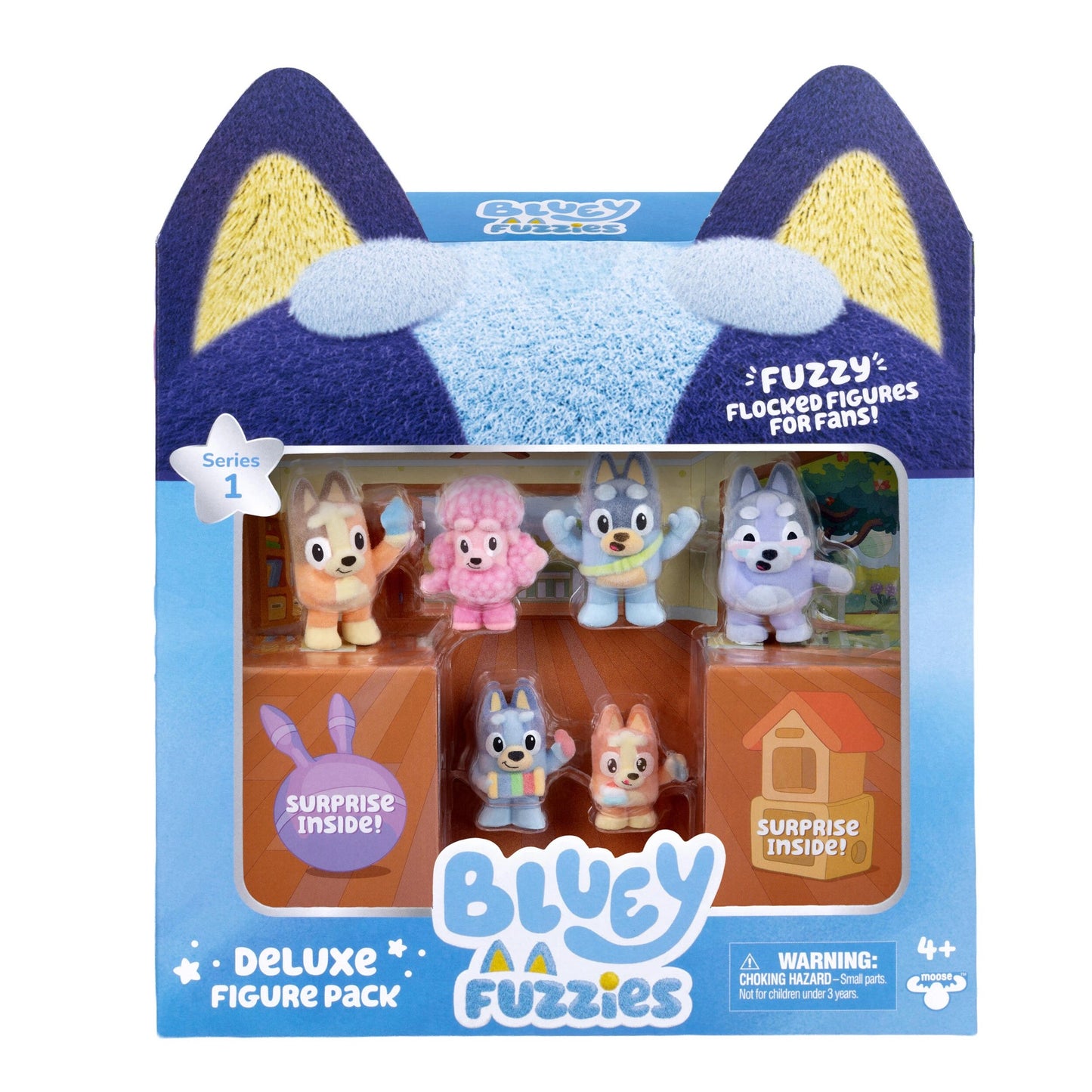 BLUEY S14 FUZZIES DLX FIG PK