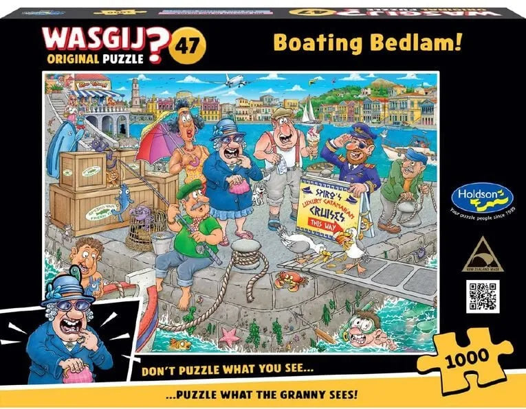 PUZZLE WASGIJ #47 ORIG BOATING BEDLAM