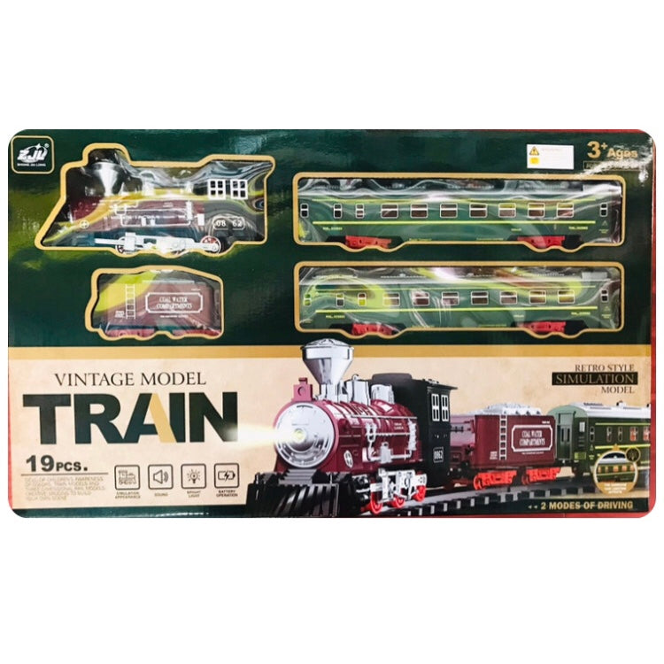 Train Set Vintage Model B/O 19Pc