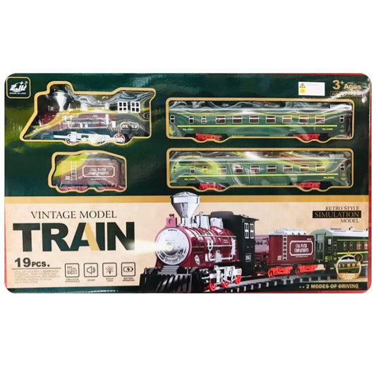 Train Set Vintage Model B/O 19Pc