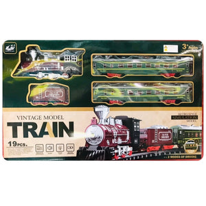 TRAIN SET VINTAGE MODEL B/O 19PC