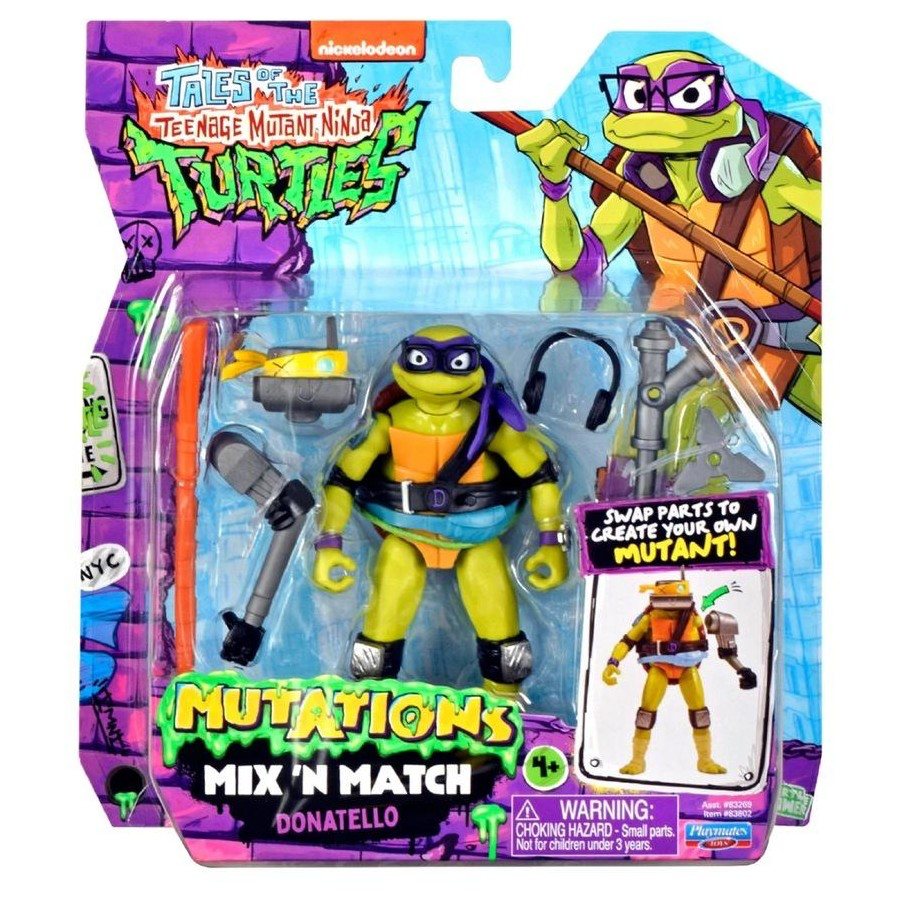 TMNT BASIC FIGURE MIX N MATCH AST