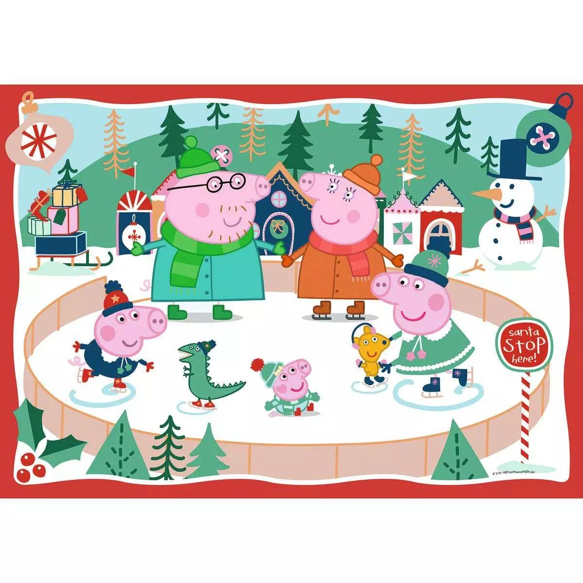 PUZZLE 24PC GIANT FLOOR PEPPA PIG XMAS