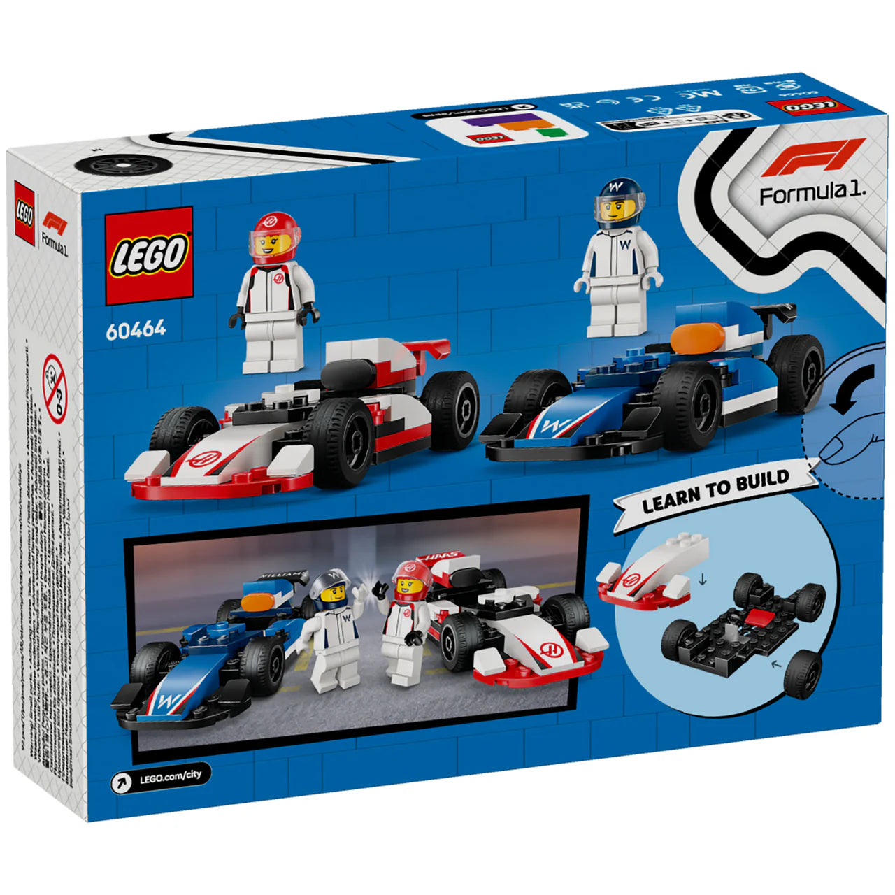 LEGO 60464 CITY F1 WILLIAMS & HAAS CARS