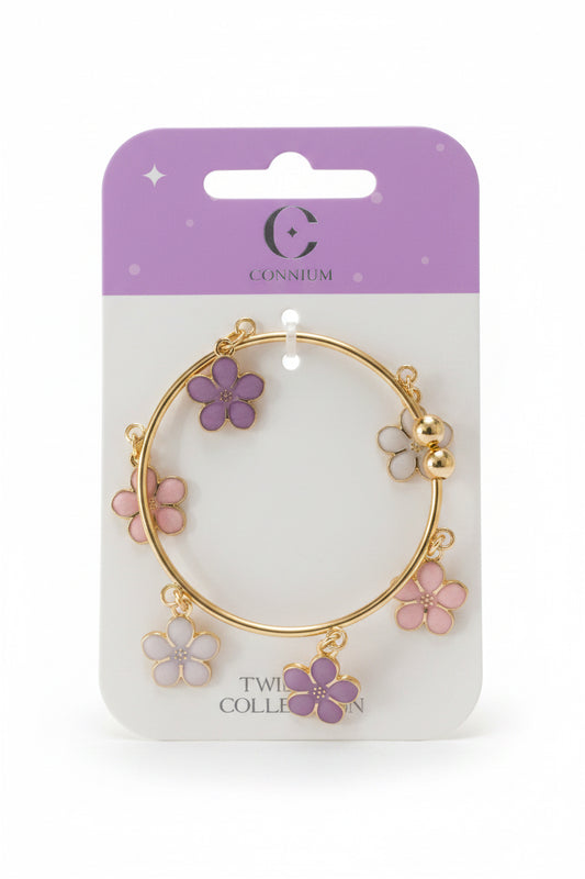 C/NICE HC11123 BANGLE W/FLOWERS
