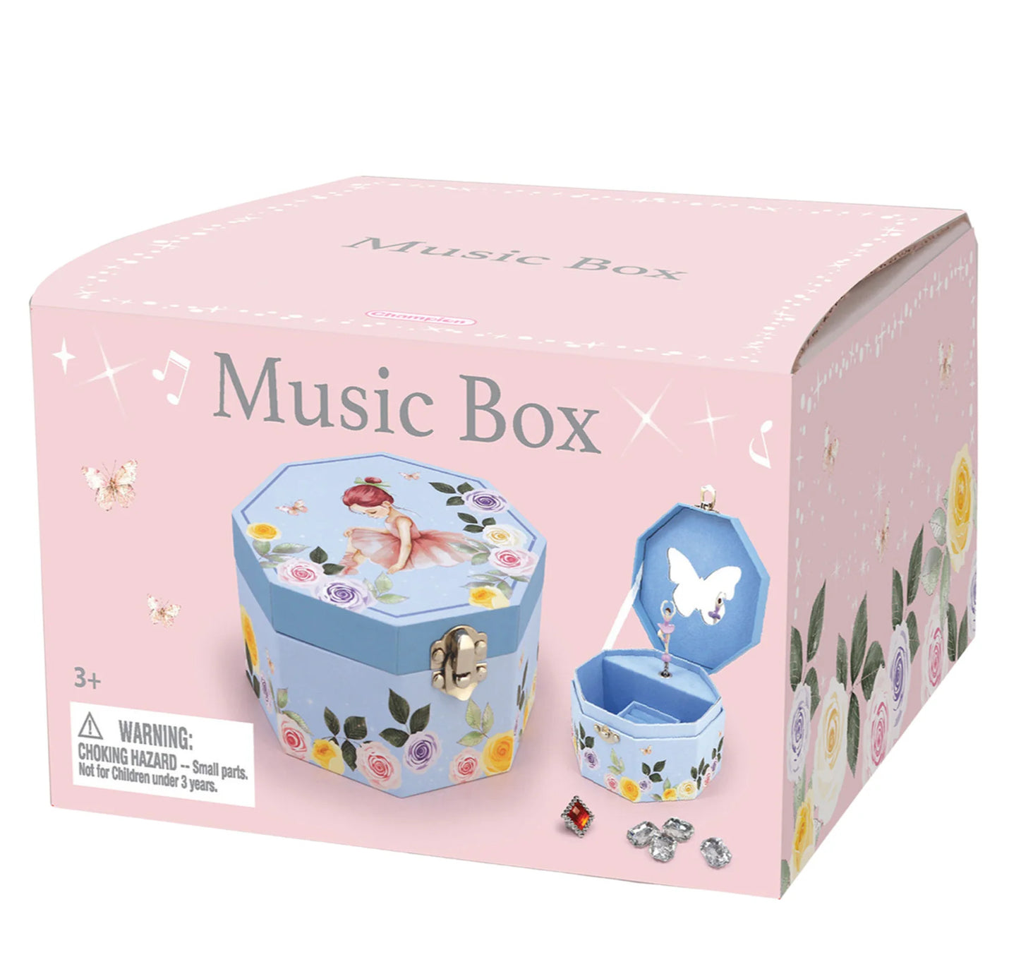 MUSIC BOX HEXAGONAL BALLERINA